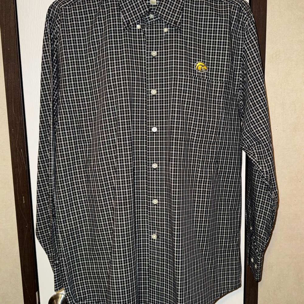 Southern Miss/USM Black Checkered Men's Button up Shirt - Picture 2 of 9